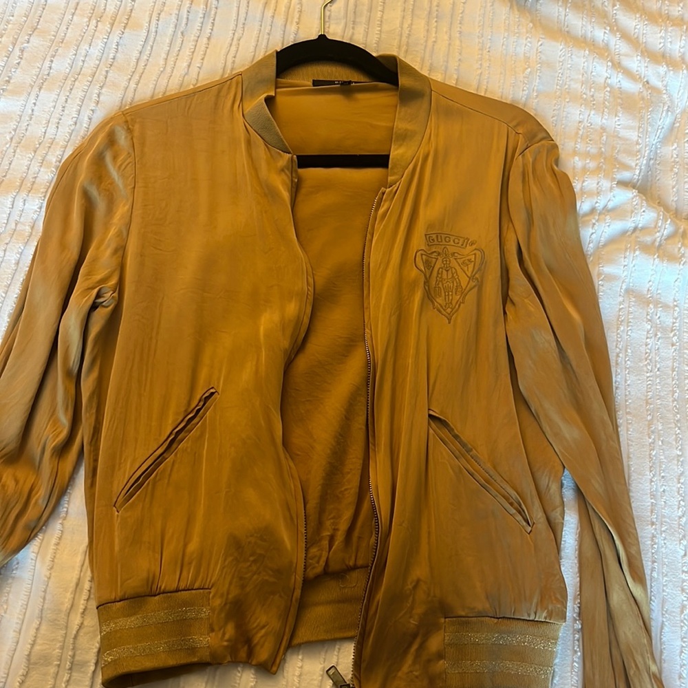 Gucci Silk Bomber Jacket